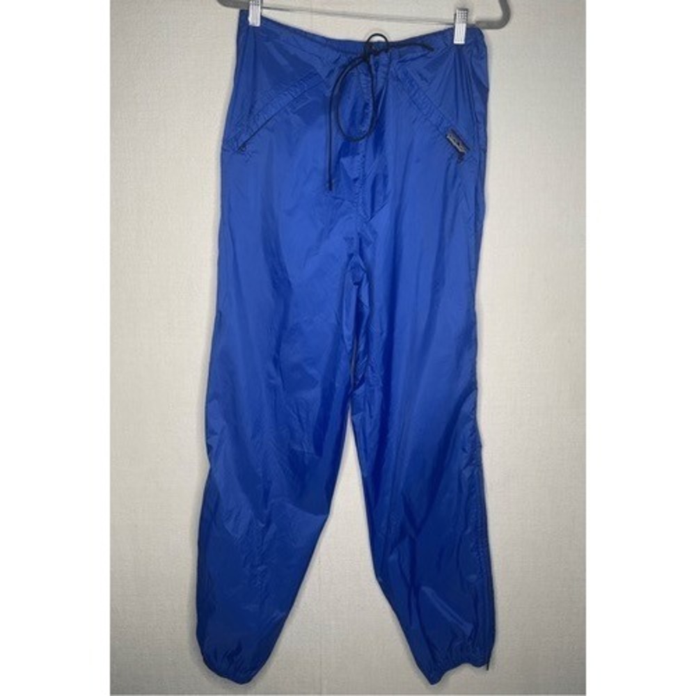 VTG‎ 90s Patagonia Blue Windbreaker Waterproof Rain Pants Men Large Hong Kong